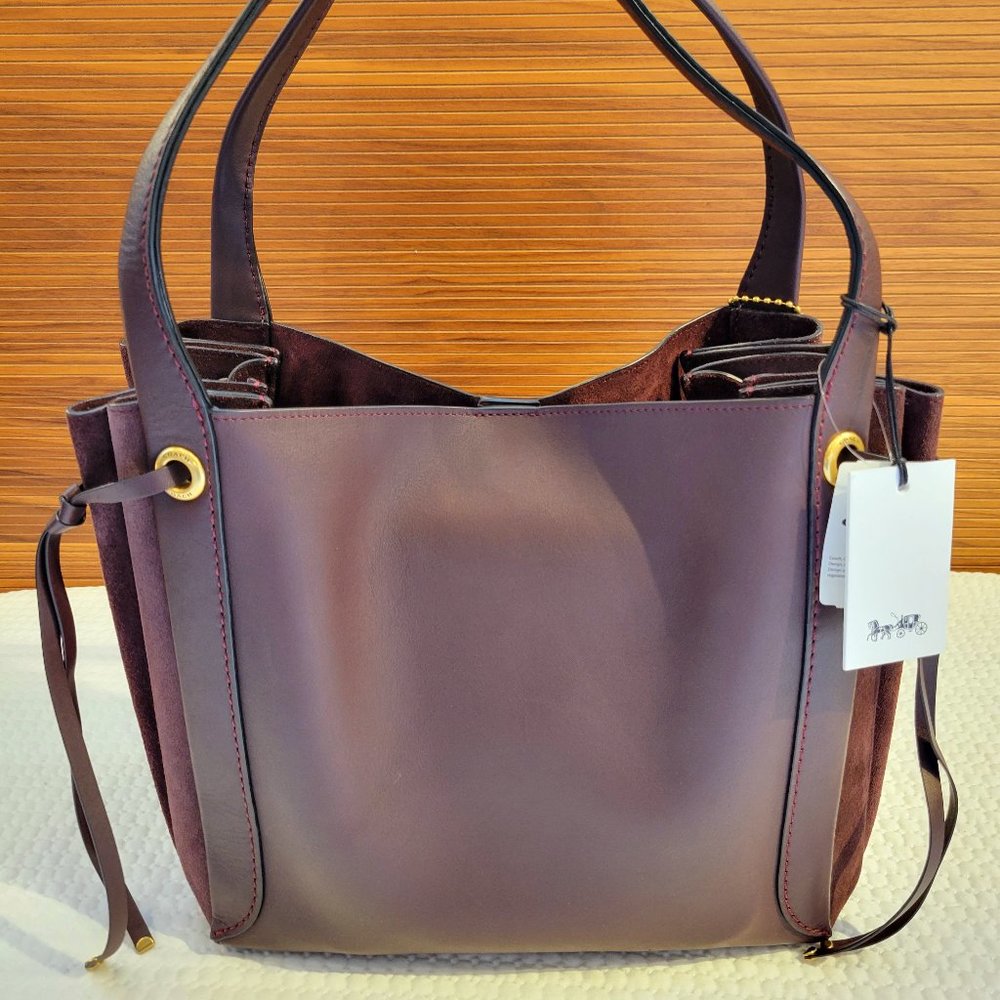 ❤️SOLD❤️ Coach Harmony Hobo Mixed Leather Suede - Picture 7 of 16